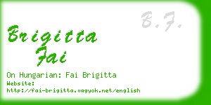 brigitta fai business card